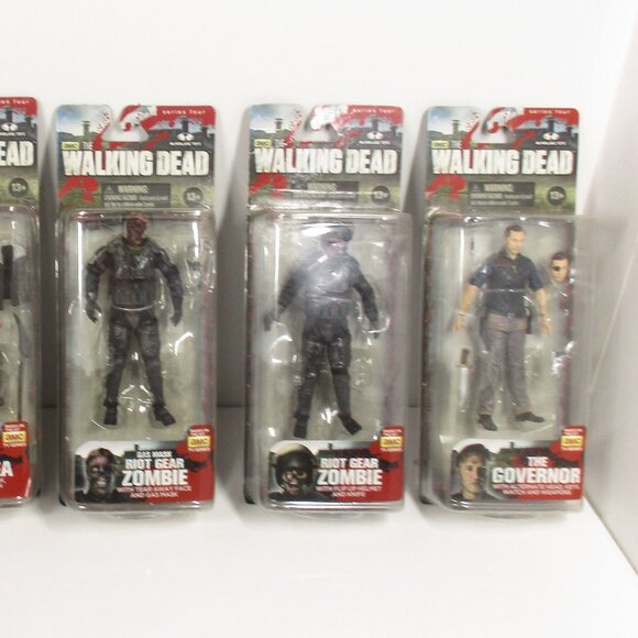 6 Walking Dead Action Figures Series 4  McFarlane Toys Rick Gov Walkers 2013 - Picture 2 of 11